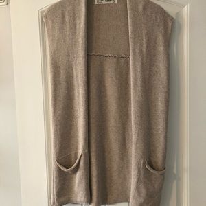 Knit long vest with pockets ⭐️⭐️⭐️